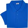 Rifle jeans and jackets Polo da Uomo Manica Corta Classica Semplice Tinta Unita Taglie Forti 3X 4X 5X 6X (4XL - Azzurro)