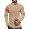 Ekouaer Maglia Termiche da Uomo Invernale Biancheria Intimo Termica a Maniche Lunghe a Collo Alto Khaki XXL