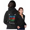 fashwork Felpa Personalizzata Donna Fronte Retro con Logo, Testo, Foto, Immagini - Zip e Cappuccio - PERSONALIZZA - Taglia M-D