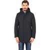 Ciabalù Parka Invernale Uomo Elegante con Cappuccio in Tessuto Tecnico (Blu, 48)