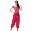 Hibasing Donne Danza del Ventre Outfit Costume Halloween Carnevale Vestiti da Ballo Danza Indiana Abbigliamento Prestazioni Top + Pantaloni