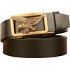 xichuangyuXCY Cintura da uomo, stile classico, stile retrò, Dragon Ratchet Buckle da uomo, in pelle intagliata, casual, da lavoro
