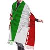 ZISHAK Arcobaleno ananas Scopri il comfort in stile: sciarpa a nappa lavorata a maglia di alta qualità, scialle caldo per la donna moderna, Bandiera italiana del Colosseo Romano, Taglia unica