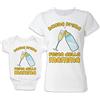 Bulabadoo Coppia Maglietta Mamma e Body Neonato Prima Festa della Mamma - T-Shirt Donna e Body Baby con Drink Aperitivo Prosecco Spritz Mojito Margarita - Idea Regalo Neo Mamma con Figlio o Figlia