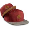 Soulbuddy Set di 2 Cappellini da Basecap Coordinati papà e Figlio - Snapback cap Traspiranti Uomo e Bambino - Look Mini Me Famiglia - Idea Regalo Originale (IT, Testo, L, Rosso Scuro)