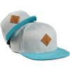 Soulbuddy Set di 2 Cappellini da Basecap Coordinati papà e Figlio - Snapback cap Traspiranti Uomo e Bambino - Look Mini Me Famiglia - Idea Regalo Originale (IT, Testo, M, Grigio Azzuro)