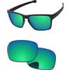 PapaViva Lenti di ricambio per occhiali da sole Oakley Sliver XL OO9341 57 mm, Verde smeraldo, Sliver XL