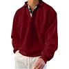 Kobilee Polo Uomo Manica Lunga Caldo Sportiva T Shirt Invernale Classica Pesanti Maglietta Taglie Forti Basic T-Shirt Firmate da Lavoro Polo Vintage Cotone