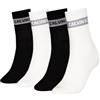 Calvin Klein Giftbox Stripe Logo Calzini Crew (Pacco da 4) Donna