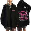 KASENFASHION Stray-K SKZOO Felpa con Cappuccio Y2K con Cerniera - Dolce BangChan Lee Know Changbin Hyunjin Han Felix Seungmin I.N Unisex Harajuku Streetwear Giacca Oversize, Nero26, S
