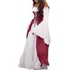 Generico Vestiti Donna Medievale Rinascimento Vestito Steampunk Vestiti Carnevale Palazzo Vintage Cerimonia Vestito Carnevale Curvy Cosplay Costume Principessa Sera Abito Medievale Donna