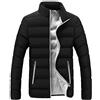 Generic Cappotto da uomo imbottito, trapuntato, termico, foderato in pile, con cerniera intera, antivento, con tasche con cerniera, per neve, sci, escursionismo, caldo e accogliente, Grigio, 4XL