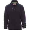 Siry Work Payper Pirenei Felpa Pile da Lavoro Uomo Donna 100% Poliestere Mezza Chiusura Zip Elastici stringi Polso Tasca Frontale (Blu-L)
