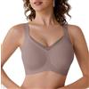 Oliaekd Reggiseno da Donna Senza Cuciture,Comodo,con Estensione aggiuntiva | Morbido Imbottito Push Up Reggiseni Senza Cuciture Minimizer Traspirante Bralette con Scollo a V Coppa Piena