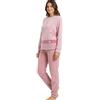 Viterbo Biancheria Pigiama Donna Invernale in Morbido Coral Fleece LWW00002 (Pink, XL)