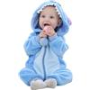Monstoyo Pagliaccetto Neonato Invernale Costume Neonato, Flanella Unicorno Dinosauro Costume Neonata Sacco Nanna con Cappuccio Animale Tuta Neve Tutone Pile Bambino 0-36 Mesi