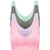 Pretty Seamless Reggiseno Senza Cuciture con Raffreddamento ad Aria Confortevole Senza Ferretto in Confezione da 4 Pezzi Ideale Mentre dormi, Mentre Fai Sport, Mentre lavori o nel Tuo Tempo Libero