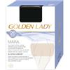 NonSoloCalze 10 COLLANT GOLDEN LADY MARA XL 20 DENARI - DAINO NERO VISONE FUMO (NERO)