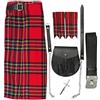 Tartanista - Set kilt da uomo, 5 pezzi Royal Stewart 32