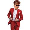 Leader of the Beauty Smoking da ragazzo in lino 2 pezzi slim fit abiti formali per matrimonio