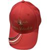 Aeronautica Militare Cappello Uomo HA1205 Ricamato 313° Gruppo Frecce Tricolori (IT, Testo, Taglia Unica, Rosso)