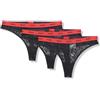HUGO 3-Pack Repeat Logo Lace Thongs Slip a Tanga Donna