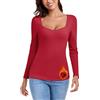 LEYSHE Maglia Termica Donna Intimo Termico Donna Invernale Sottogiacca Donna Maglia Donna Manica Lunga Maglia Maniche Lunghe Donna Sottogiacca