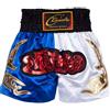 MSemis Pantaloncino da Boxe Bambino Ragazzo Pantaloncini da Combattimento MMA Kickboxing Pantaloni Corti di Arti Marziali Boxing Trunk Grappling Arti Marziali Shorts Blu&Bianco 7-8 Anni