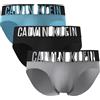 Calvin Klein Hip Brief 3Pk 53V - Harbor Mist Black Chilly Blue X-Large