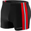 sesto senso Boxer da Bagno Uomo Costume Pantaloncini Calzoncini Pantaloni Swim Shorts BD 382 4XL Nero