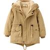 L SERVER - Cappotto invernale per bambino/bambina, parka con fodera in pile, caldo, con cappuccio, giacca spessa, 4-5 Anni