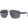 POLO Ralph Lauren 0PH3112 930387 Occhiali da Sole, Blu (Matte Navy Blue/Grey), 62 Uomo