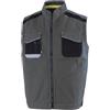 ROSSINI 1969 Rossini Tech - A20228 - UltraFlex Gilet da lavoro in cotone canvas stretch collo alla coreana chiusura cerniera multitasche (Grigio, XL)