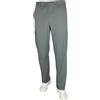 Siry Work Pantalone Uomo Sea Barrier Art. Isola con Tasconi ed Elastico in Vita, Tessuto Tela Cotone (XXL, Grigio)