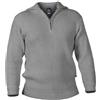 Blauer Peter - Maglione con Colletto e Zip sul Torace - in Lana Vergine - 9 Colori, Colore:Grigio-Screziato, Taglia:48