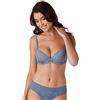 Lovable Push-up con Ferretto E Imbottitura Celebrity, Reggiseno Donna, Blu Polvere, 32 / 2B