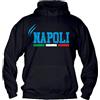 Social Crazy Felpa con Cappuccio Bambino Ragazzo Basic Top qualità Top vestibilità - Napoli - novità Fashion Divertenti Humor Made in Italy (12-14, Nero)