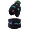 XIAOHAWANG Cappello Dinosauro Sciarpa Cappello Invernale per Bambino Ragazzo Ragazza Cappello Autunnale Riscaldante da 0 a 7 Anni (Dinosauri Colorati (Cappello + Sciarpa), 4-7 Anni)