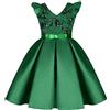BUNNY LULU Filles Robe inclinée épaule Demoiselle d'honneur des Enfants Bal
