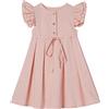 Ugitopi Vestito Cotone e Lino Maniche Svolazzanti Abito Bambina
