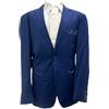 Generico Abito Uomo Sartoriale Made in Italy, Regular Fit, Fresco Lana Tasmania 150s Extrafine, Blu, 46-60 (IT, Numero, 54, Regular, 6, Bluette)