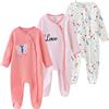 Kiddiezoom Pagliaccetto per bambini, confezione da 3