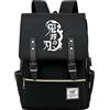 Roffatide Anime Demon Slayer Zaino per libri scolastici Zaini per laptop da 15,6 Zaino da lavoro nero Borsa da viaggio Daypack B