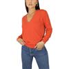 Win's Maglione Donna Scollo a V in Kashmir, Made in Italy