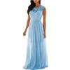 Kobilee Vestito Bianco Donna Mezze Maniche Elegante Formale Vestiti Anni 60 Lungo Scollo a V Curvy Abiti da Cerimonia Verde Taglie Forti Abito da Sposa con Corsetto Infinity Dress Cocktail