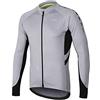 ARSUXEO Maglia da Ciclismo da Uomo Manica Lunga Top da Ciclismo con Cerniera Completa e 3 Tasche Profonde Camicia da Bici 6030 Grigio Chiaro L