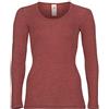 Engel Natur, Maglietta Intima/Camicia da Donna, 70% Lana (Biologica), 30% Seta (34-36 EU, Rame)