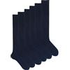 Ciocca Calze Lunghe Uomo in Caldo Cotone Ritorto, Set 6 Paia, Calzini Eleganti e Resistenti per Tutte le Stagioni [S012LTP_085_11_2]
