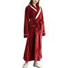 Generic Vestaglie lunghe da donna taglie forti - Vestaglie da donna - Vestaglie invernali da casa - Abbigliamento invernale Mattina in pile Vestaglia in spugna a maniche lunghe Camicia da notte Camicie da