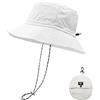 lifwimner Cappello da Pescatore Sole Donna Uomo Pieghevole Cappelli Estivo Impermeabile Safari per Pesca Esterno